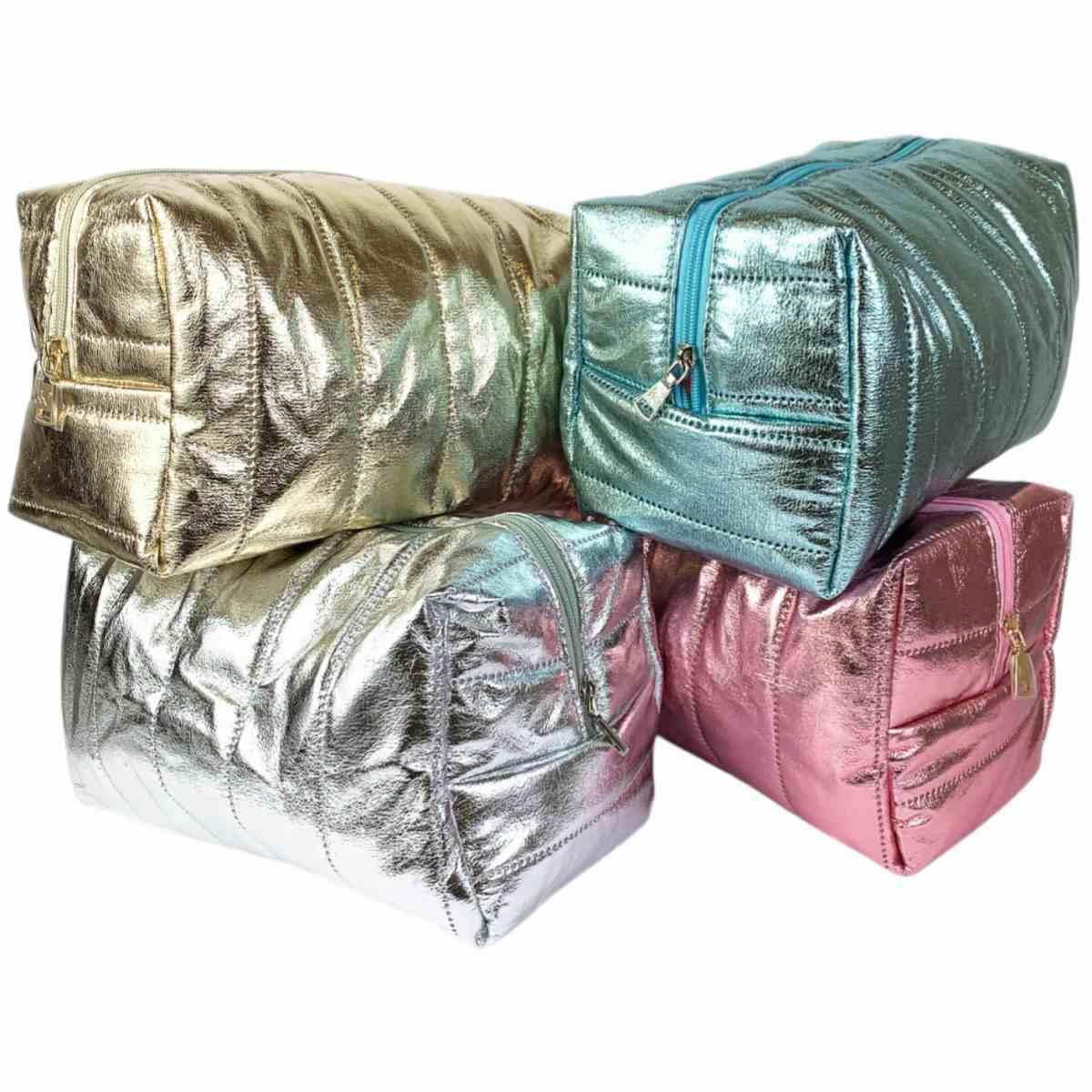 Beauty puffy trapuntato metalizzato linea Leonora maxi Le Kikke
