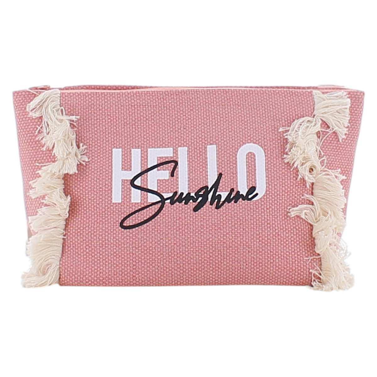 Beauty donna con frange e scritta ''Hello sunshine'' Marina Galanti