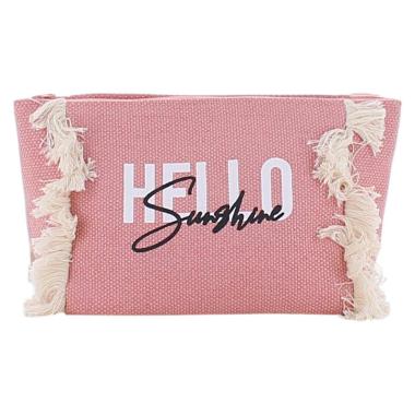 Beauty donna con frange e scritta ''Hello sunshine'' Marina Galanti