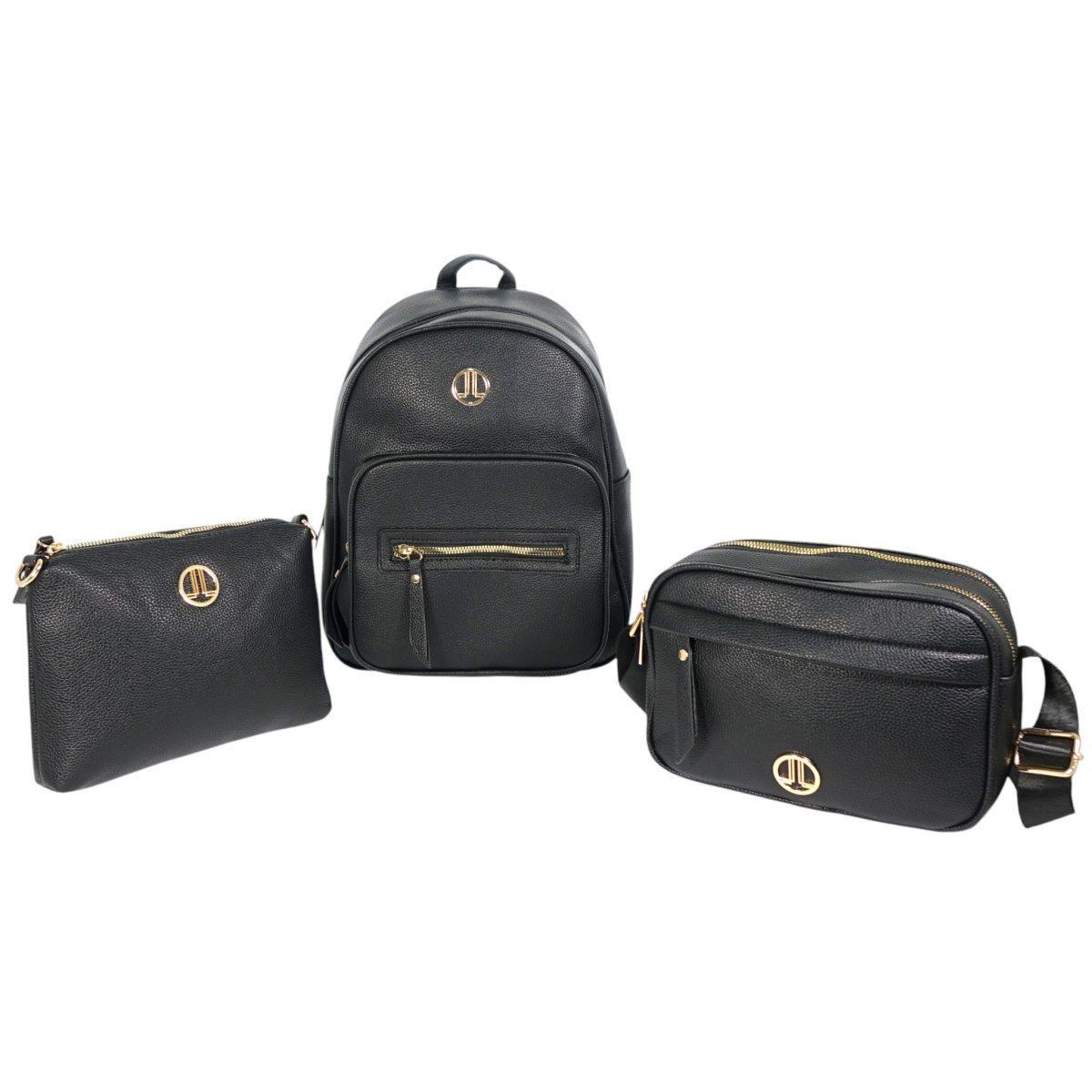 Set 3 pezzi donna zaino, borsa tracolla e tracollina linea Soldier Lancetti