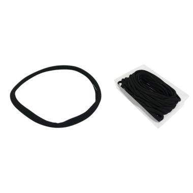 Fascia elastico per capelli sottile nera in box da 24 pezzi