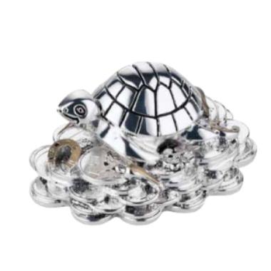 Tataruga su monete 8 x h.4 cm oro Valenti