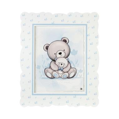 Quadro orsetti celeste 48x56,5 cm Valenti