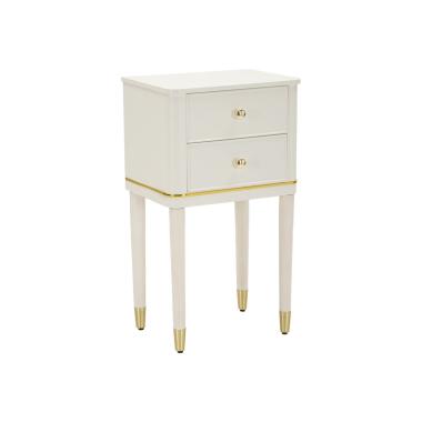 Comodino camille bianco cm 40x30x71