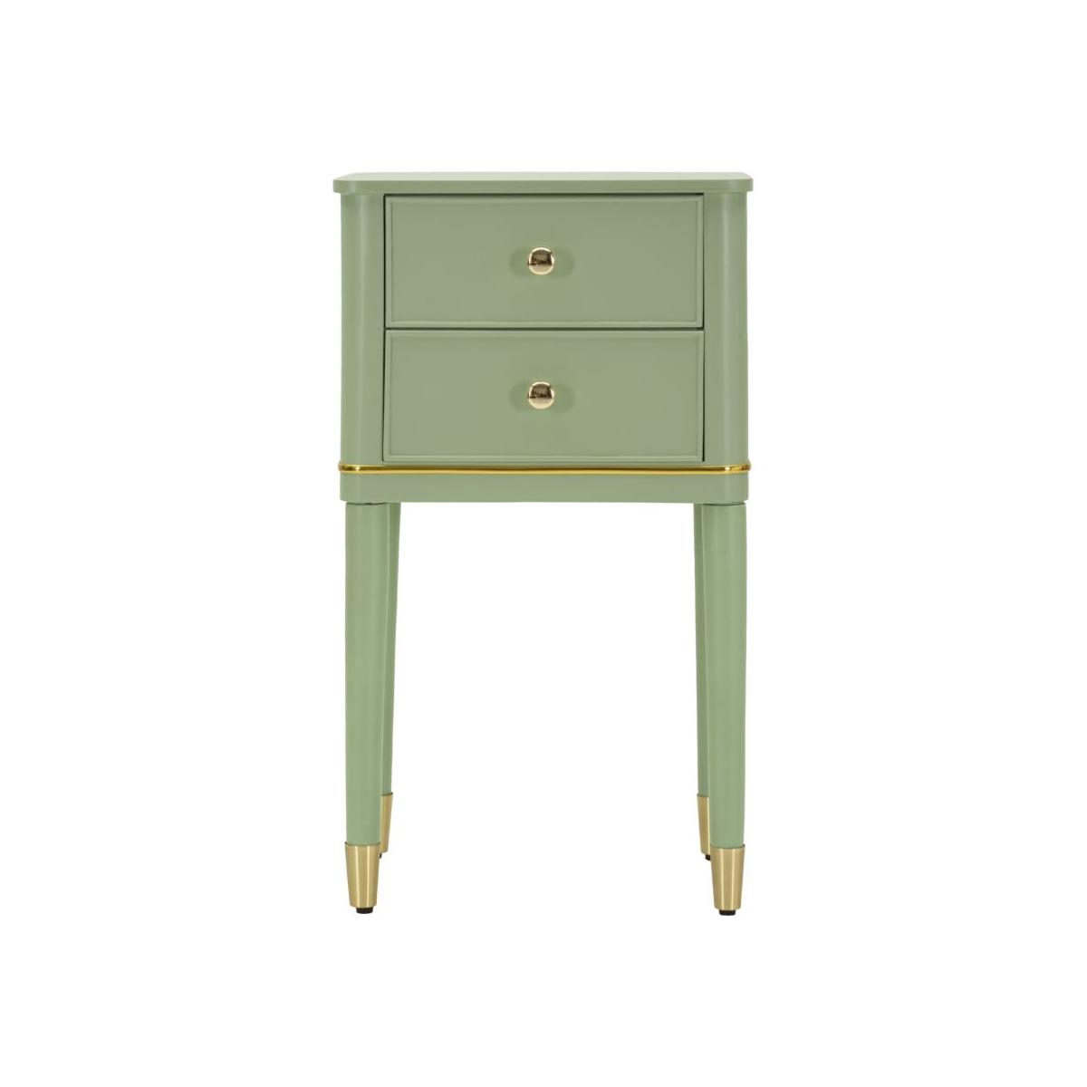 Comodino camille verde cm 40x30x71