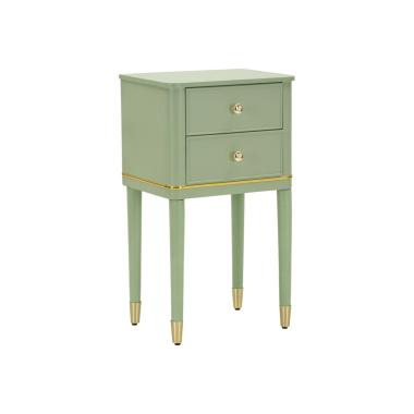 Comodino camille verde cm 40x30x71