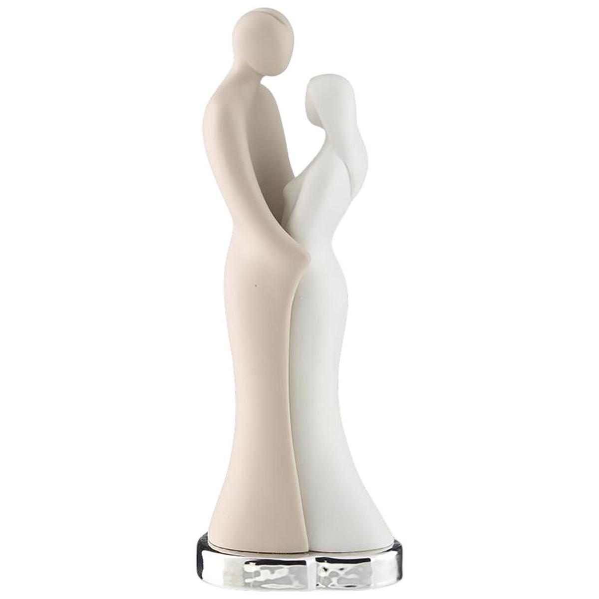 Coppia innamorati base argento h.27 cm Valenti