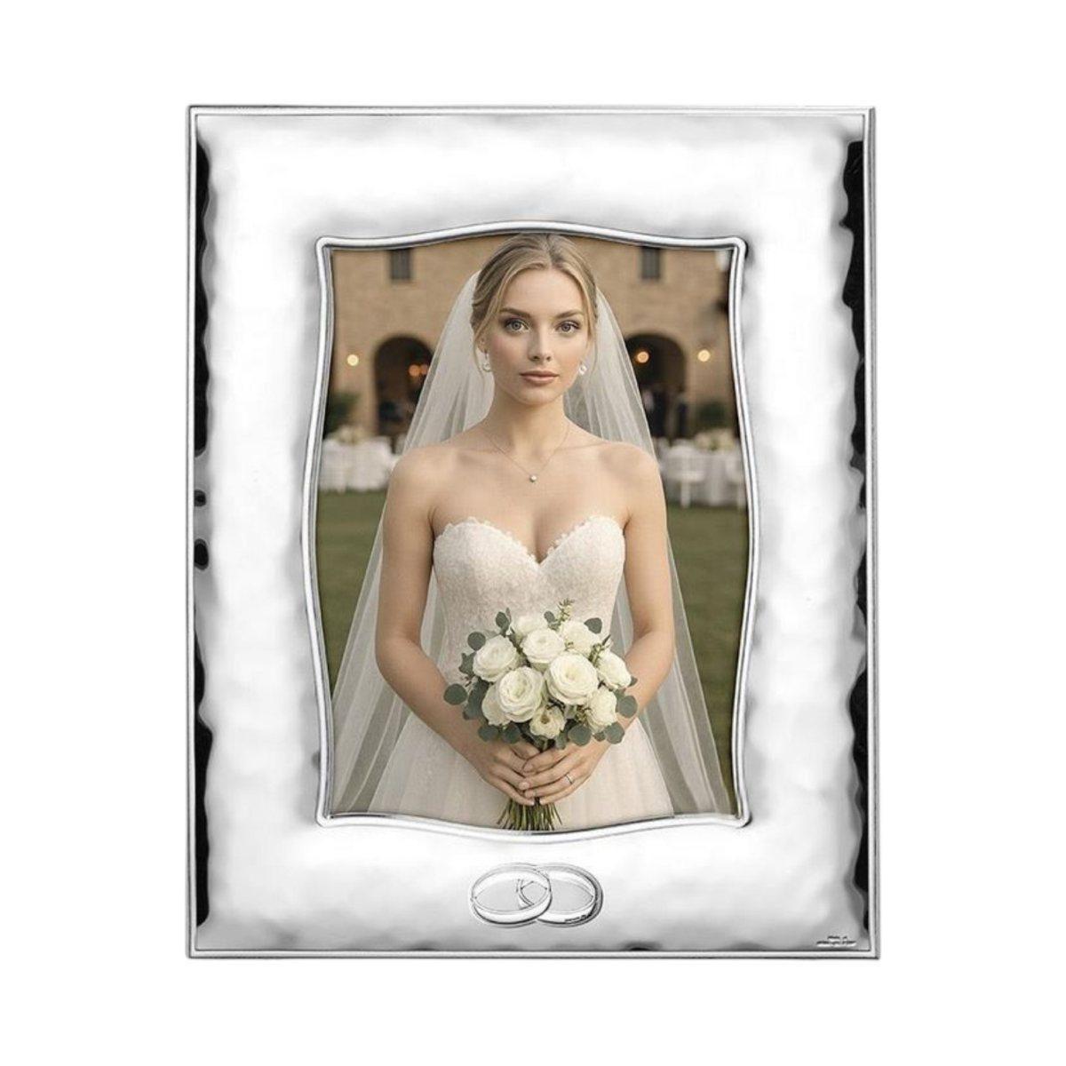 Cornice portafoto fedi 13x18 cm martellata lucida Valenti