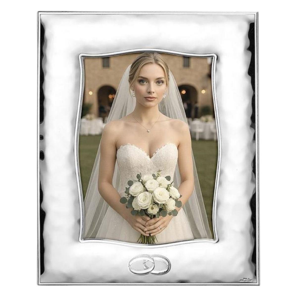 Cornice portafoto fedi 18x24 cm martellata lucida Valenti