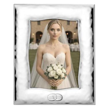 Cornice portafoto fedi 18x24 cm martellata lucida Valenti