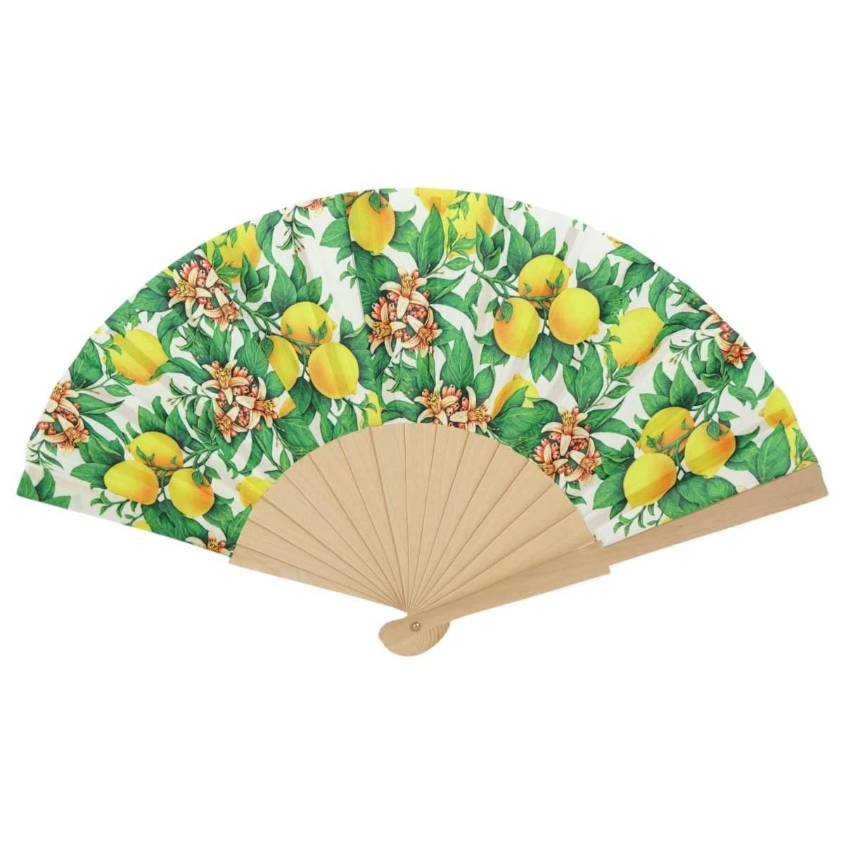 Ventaglio in tessuto fantasie assortite frutta d.43 cm