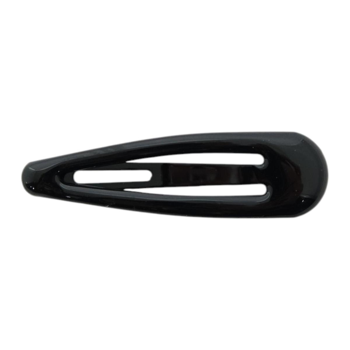 Fermaglio clic clac per capelli 4 cm nero
