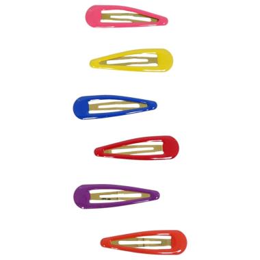 Clic clac per capelli 7 cm smaltato colori assortiti