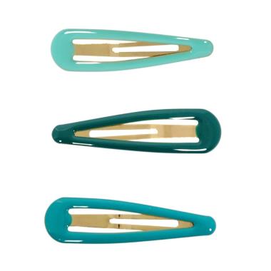 Clic clac per capelli 6 cm smaltato toni del verde