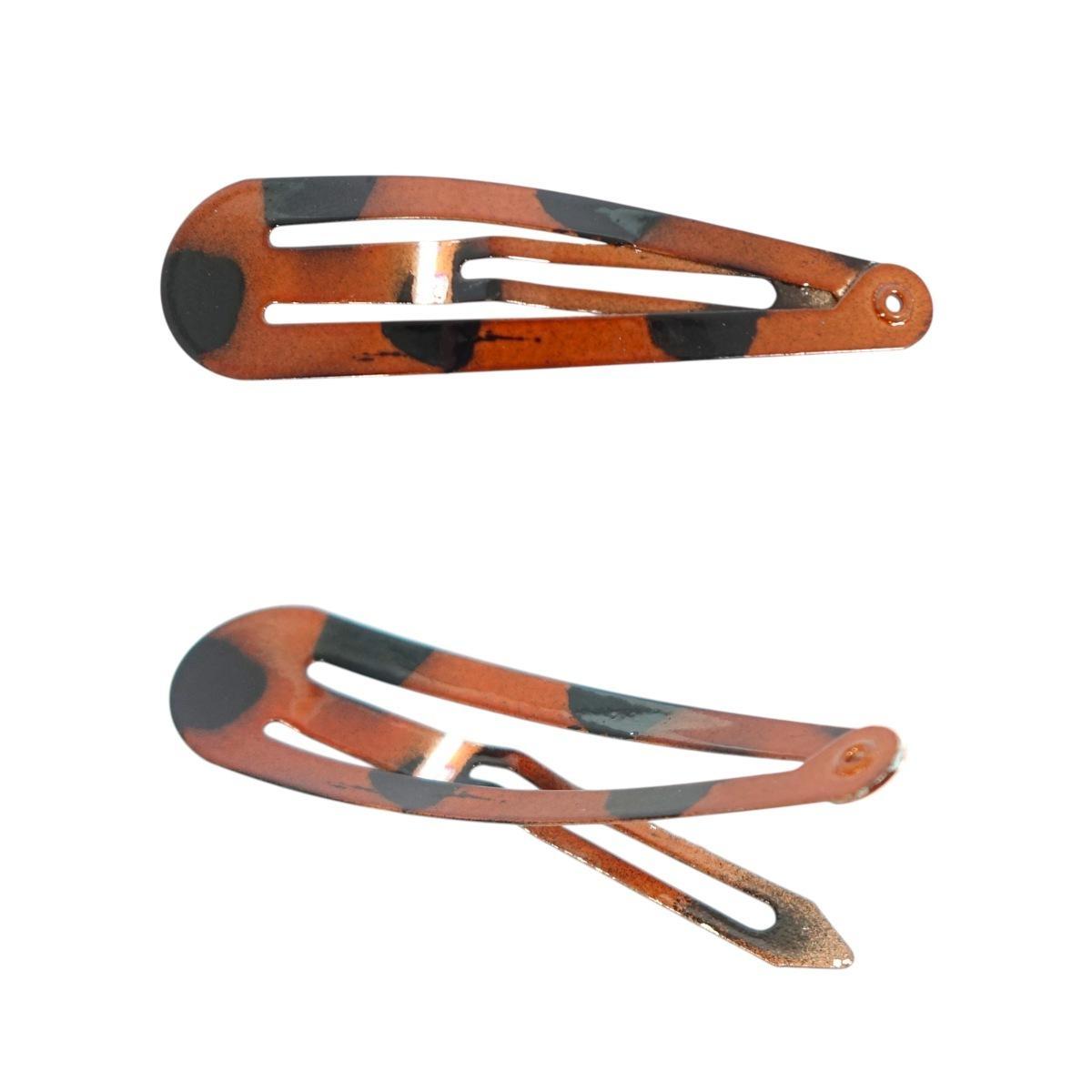 Fermaglio clic clac per capelli 6 cm tartarugato