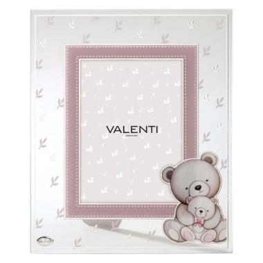 Cornice portafoto in vetro 13x18 cm orsetti rosa Valenti