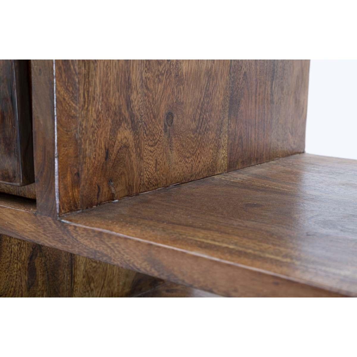 Libreria mustang cm 118x40x178 (legno di acacia nilotica)