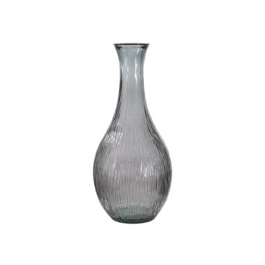 Vaso jarron arabe low vetro riciclato fumo cm Ø 34x75 (made in spain)