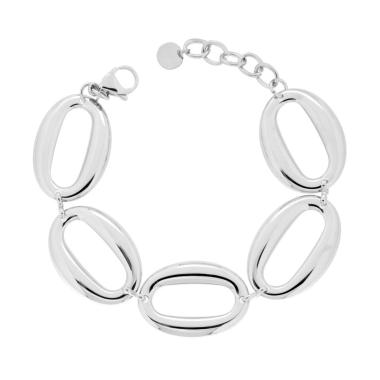 Bracciale Catena Ovali in ACCIAIO <BR>
