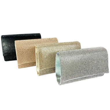 Borsa clutch cerimonia donna con strass Diana Le Kikke