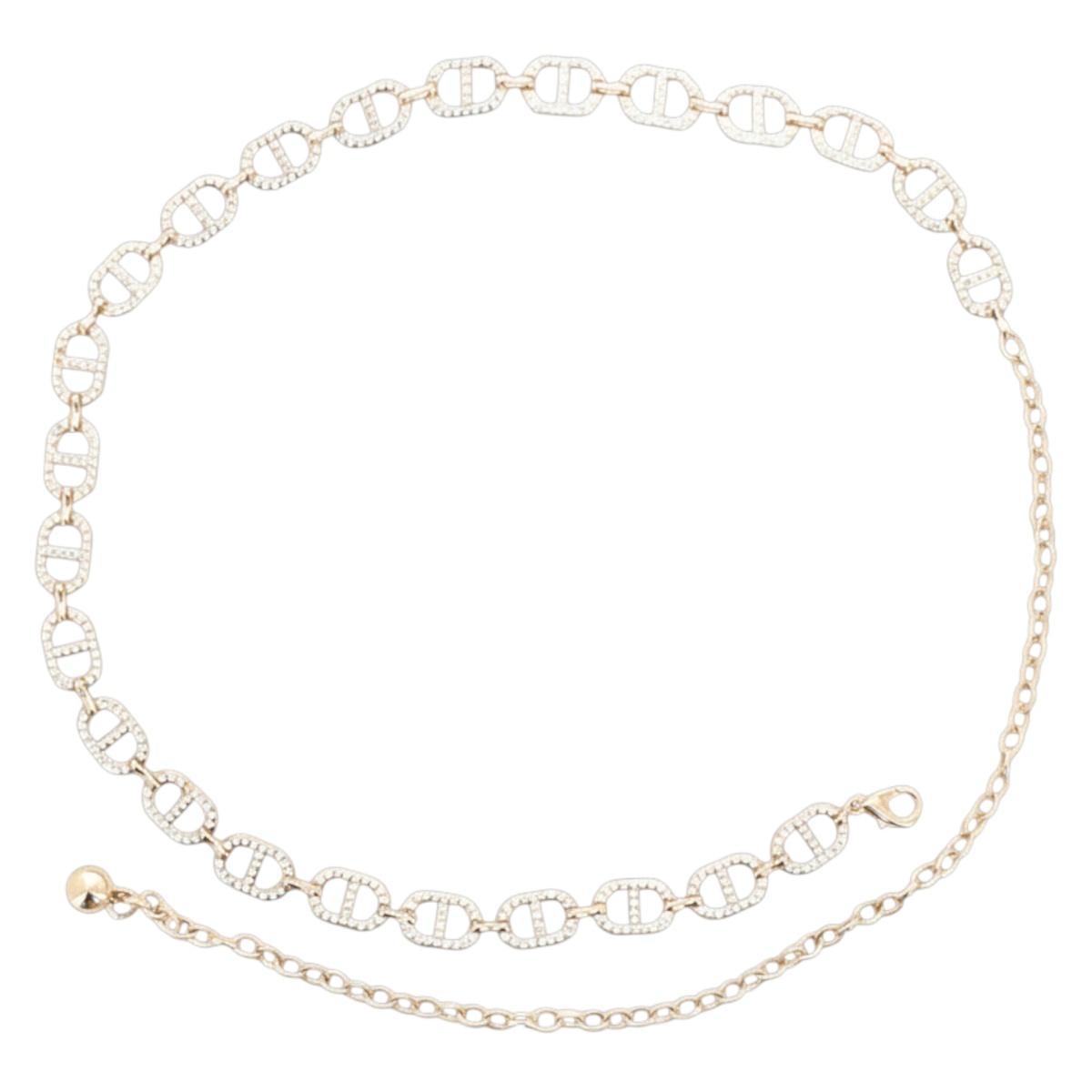 Cintura gioiello donna con maglia ovale con strass Marina Galanti