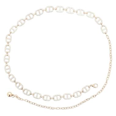Cintura gioiello donna con maglia ovale con strass Marina Galanti