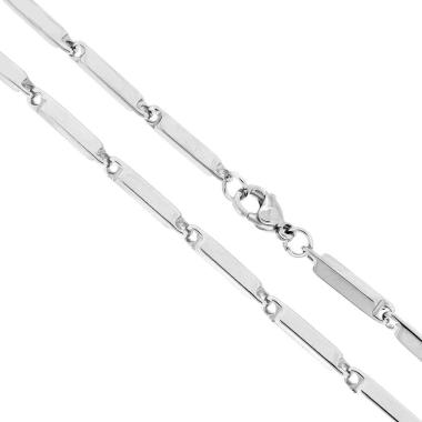 Catena Parallelepipedi sezione mm 2.8 lunghezza cm 50 in ACCIAIO<BR>