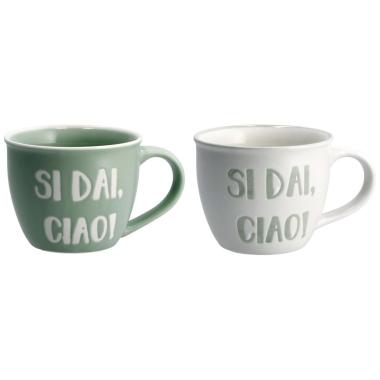 Tazza in porcellana scritte divertenti nbc d8,5xh7 cm