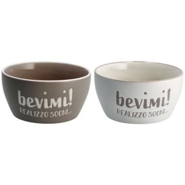 Ciotola in porcellana scritte divertenti nbc d13,5xh7 cm