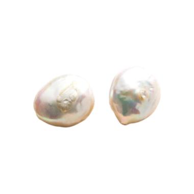 Orecchini a lobo donna in perle di fiume