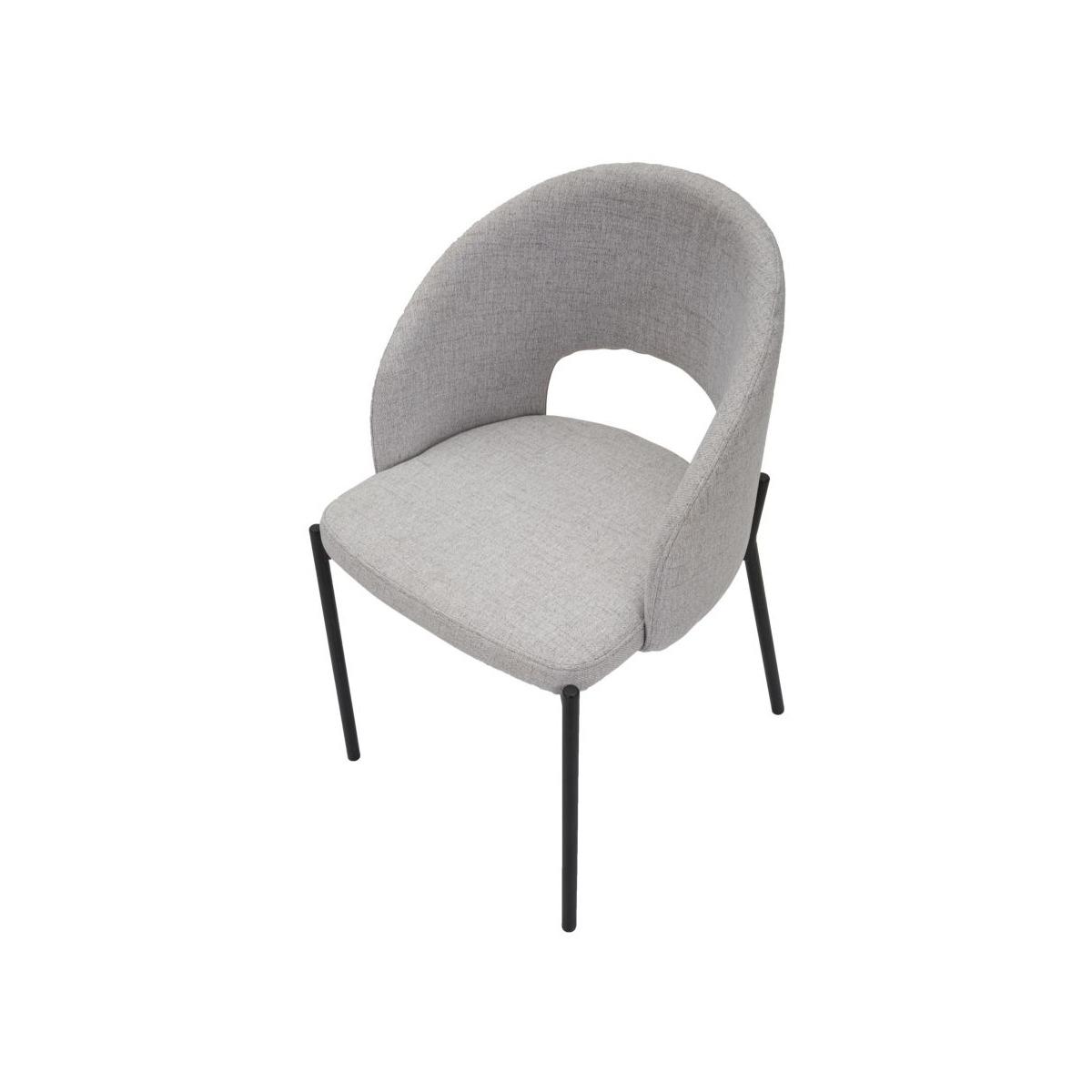 Sedia helsinki grigia set 2 pz cm 51x53x80