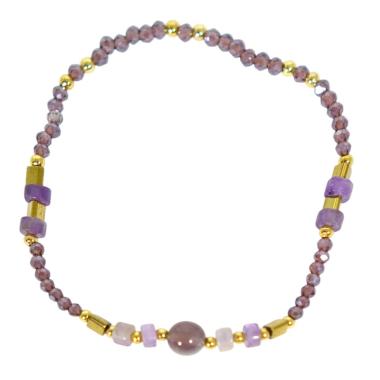 Bracciale donna con pietre in ametista
