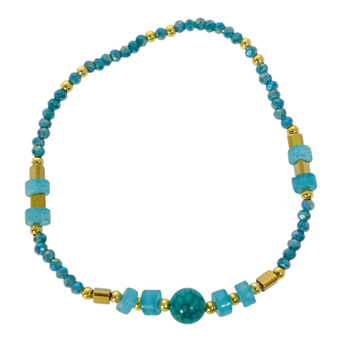 Bracciale donna con pietre in angelite