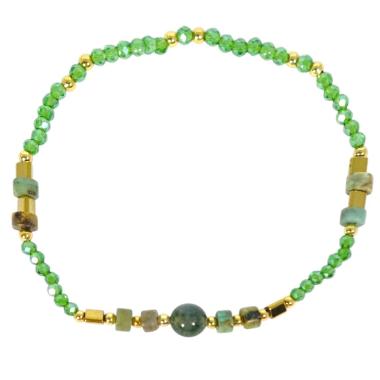 Bracciale donna con pietre di giada