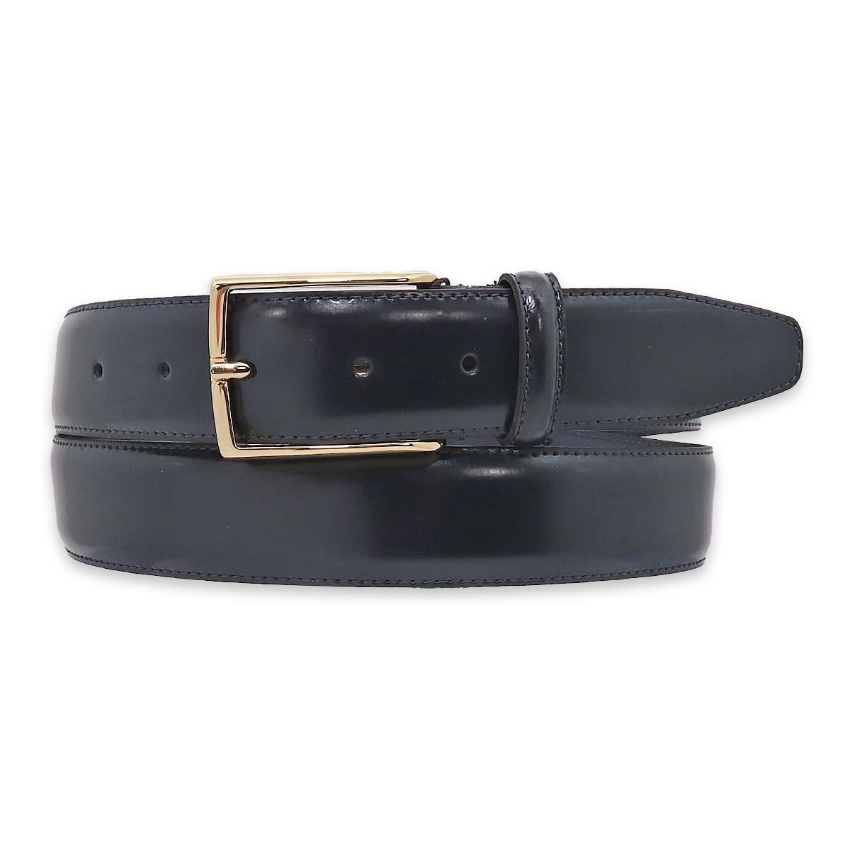 Cintura uomo made in italy in pelle abrasivata una cucitura fibbia oro 35mm