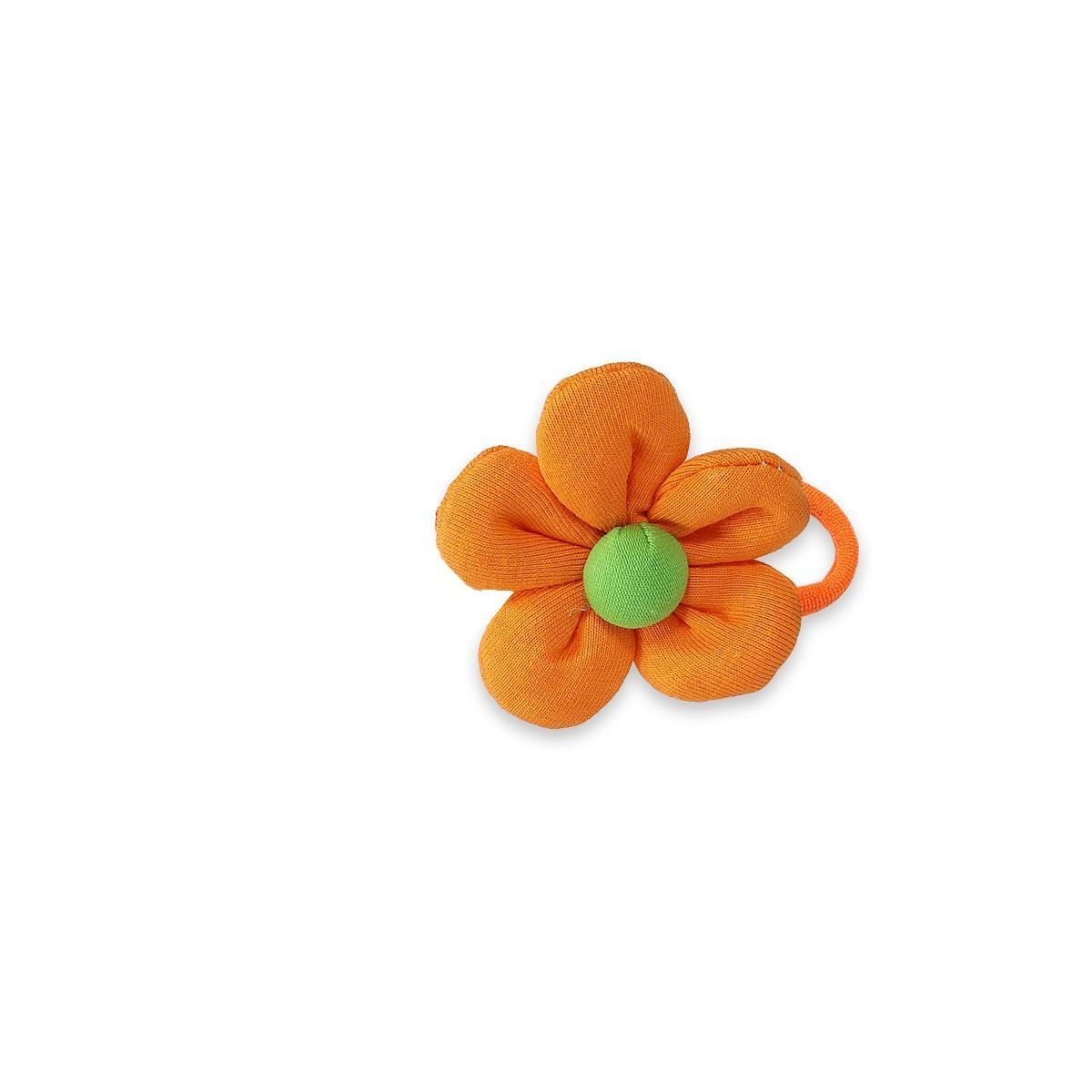Elastico per capelli fiore in tessuto