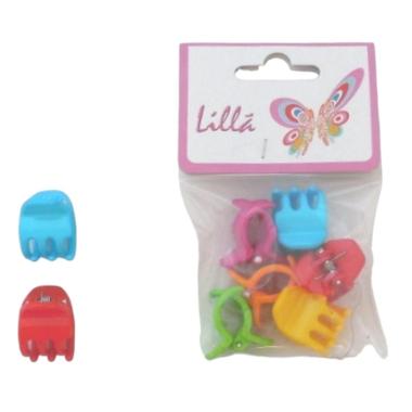 Pinzotto per capelli colorato 1,8 cm confezione da 72 pz Lillà