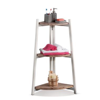 Angoliera in legno 3 ripiani 55x39xh.92 cm