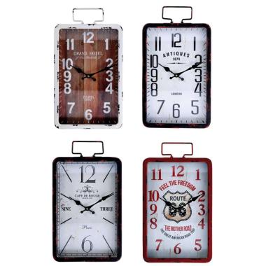 Orologio da parete in ferro 26x40 cm