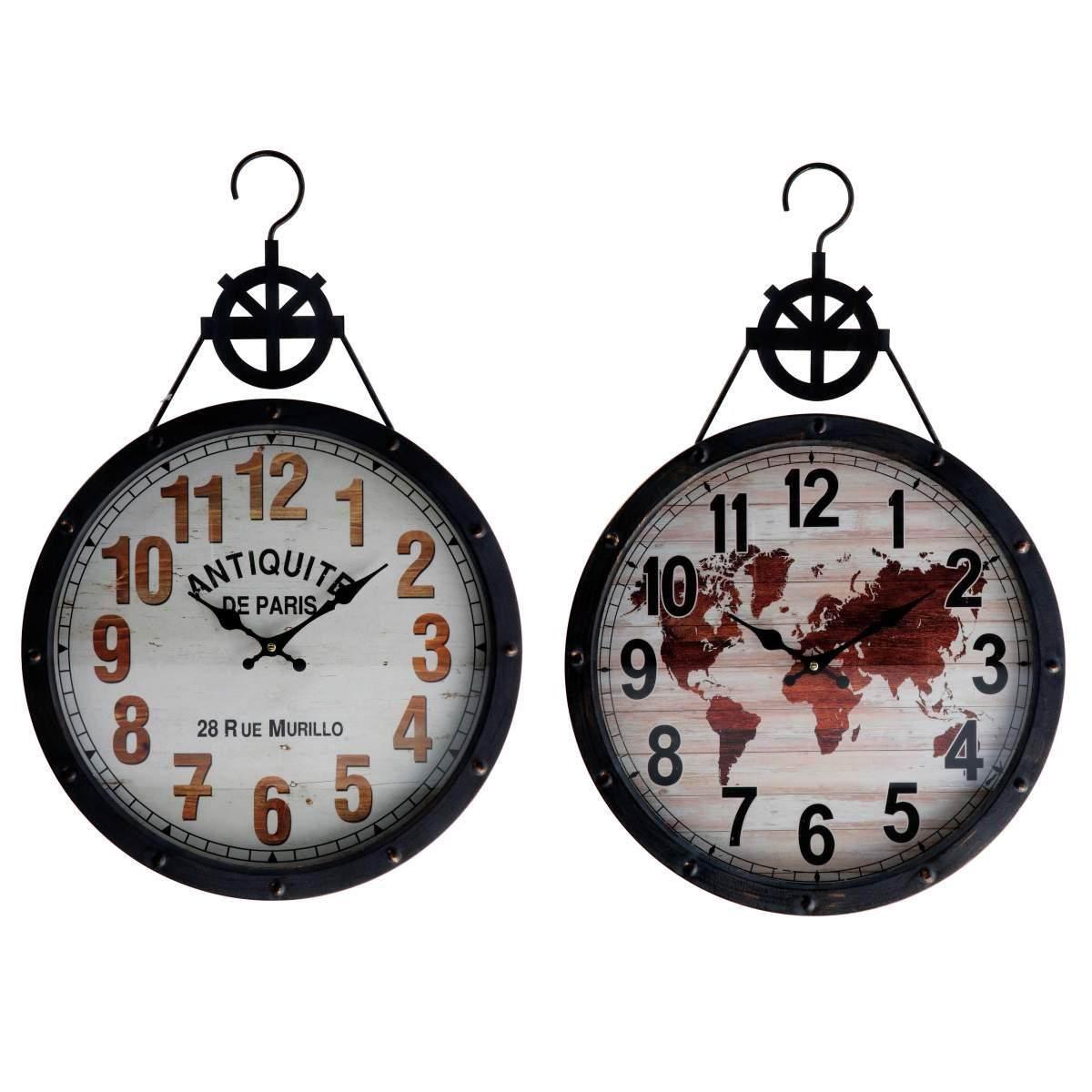 Orologio da parete in ferro 41x62 cm