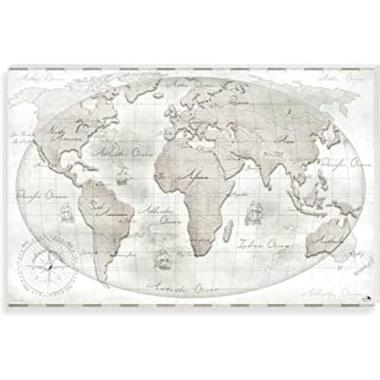 Pannello planisfero 80x52 cm