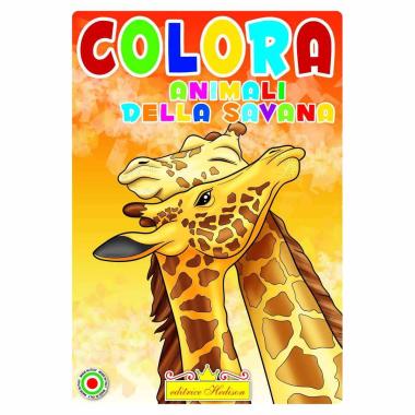 Libro da colorare animali della Savana