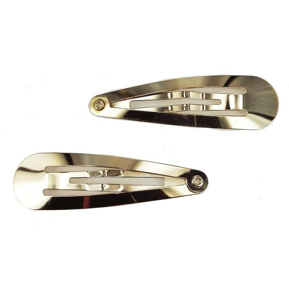 Fermaglio clic clac per capelli 5 cm oro