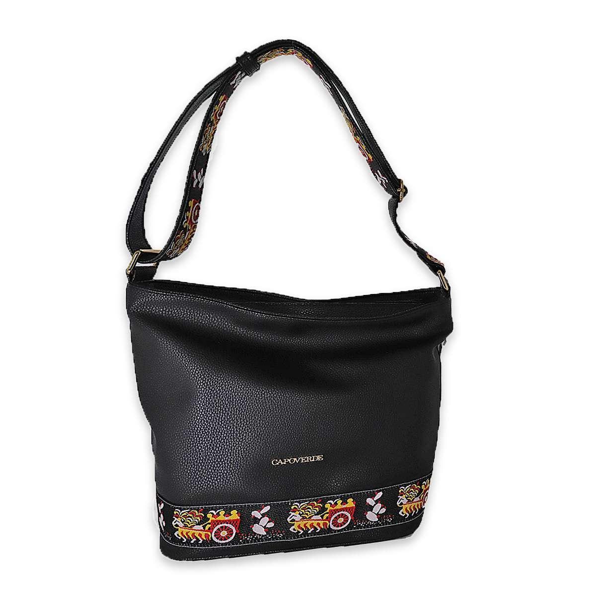 Borsa sacca donna nastro siciliano Capoverde Made in Italy