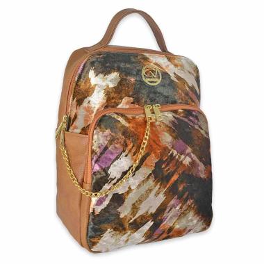 Zaino donna in velluto Capoverde Made in Italy