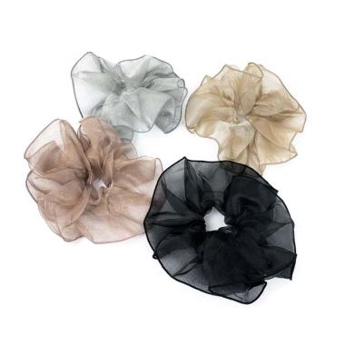 Mega scrunchies tulle tinta unita