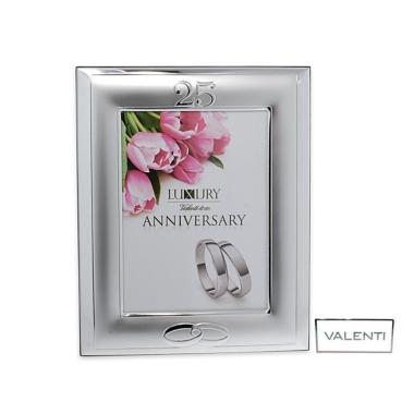 Cornice portafoto 25° anniversario 13x18 cm Valenti