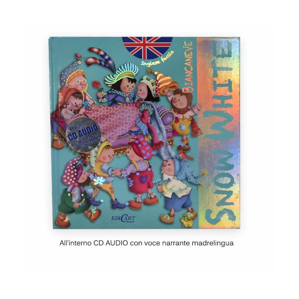 Libro di inglese facile snow white , con cd audio