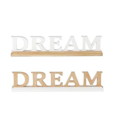 Decorazione in mdf con scritta Dream 48x5xh.10cm