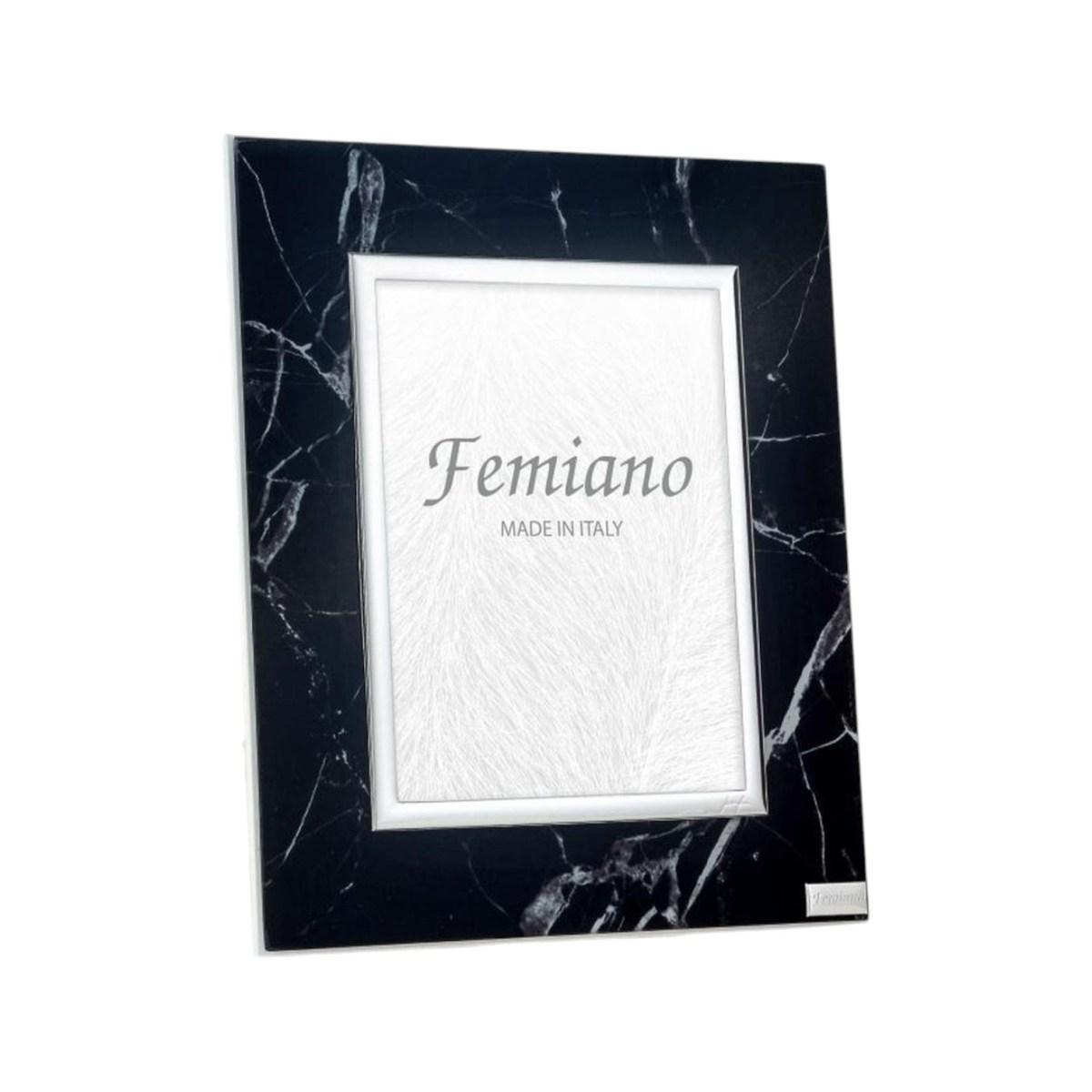 Cornice portafoto in vetro molato nero Marquina 9x13 cm Femiano